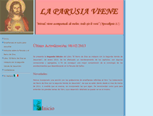 Tablet Screenshot of la-parusia-viene.com.ar
